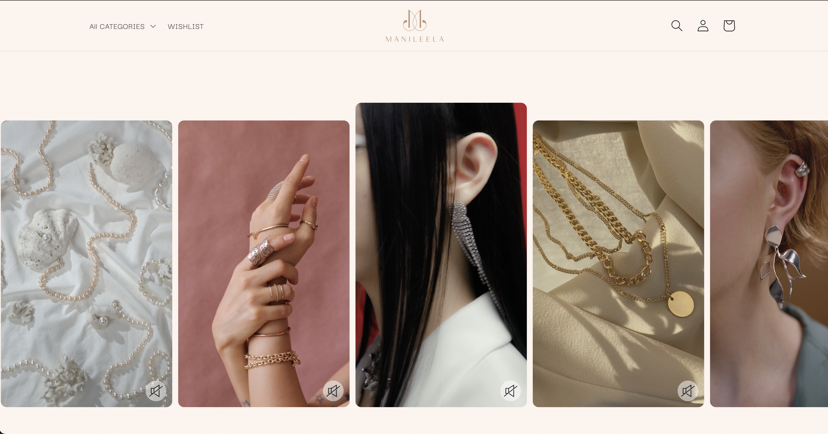 Manileela – Fashion & Jewelry Brand Website