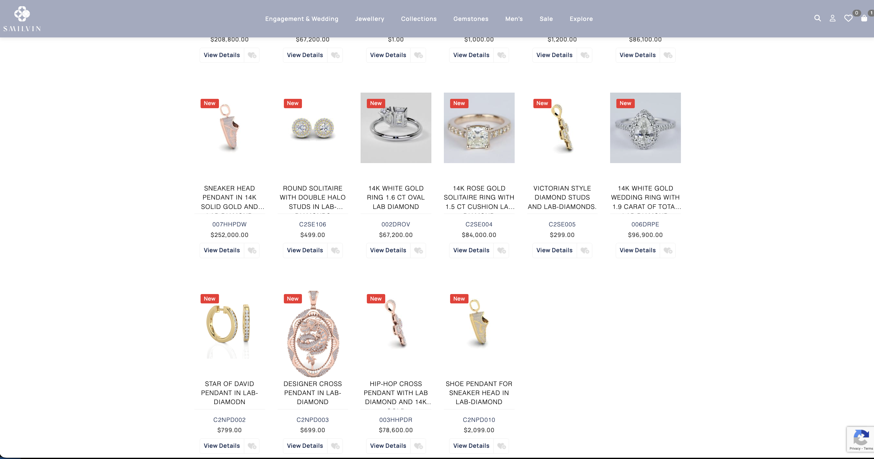 Smilvin – Jewelry E-Commerce Website